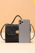 Diamond Quilted PU Leather Chain Strap Shoulder Bag