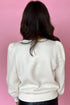 Diamond Quilted Puff Sleeve Crew Neck Sweatshirt