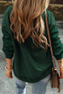 Diamond Quilted Sleeve Relaxed Fit Pullover Hoodie