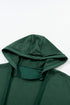 Diamond Quilted Sleeve Relaxed Fit Pullover Hoodie