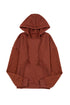 Diamond Quilted Sleeve Relaxed Fit Pullover Hoodie