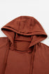 Diamond Quilted Sleeve Relaxed Fit Pullover Hoodie