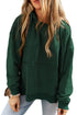 Diamond Quilted Sleeve Relaxed Fit Pullover Hoodie