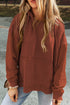 Diamond Quilted Sleeve Relaxed Fit Pullover Hoodie