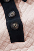 Diamond Textured Quilted Button Neck Collared Pullover