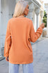 Disco Pumpkin Bow Graphic Corded Crewneck Sweatshirt