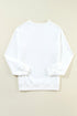Distressed American Flag Graphic Crew Neck Sweatshirt