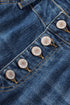 Distressed Button Fly High Waisted Skinny Denim Jeans