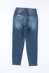 Distressed Button Fly High Waisted Skinny Denim Jeans