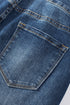 Distressed Button Fly High Waisted Skinny Denim Jeans