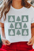 Distressed Checkered Tree Graphic Oversized Jersey Tee