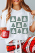 Distressed Checkered Tree Graphic Oversized Jersey Tee