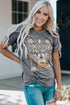 Distressed Country Music Guitar Graphic Short Sleeve Tee