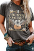 Distressed Country Music Guitar Graphic Short Sleeve Tee
