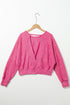 Distressed Finish Open Back V Cut Sweatshirt