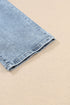 Distressed Frayed Slim Fit High Waist Denim Jeans