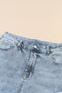 Distressed Frayed Slim Fit High Waist Denim Jeans