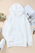 Distressed Long Sleeve Kangaroo Pocket Relaxed Fit Hoodie