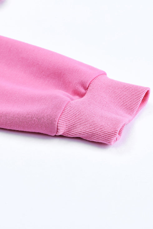 Distressed Long Sleeve Kangaroo Pocket Relaxed Fit Hoodie