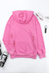 Distressed Long Sleeve Kangaroo Pocket Relaxed Fit Hoodie