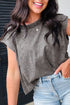 Distressed Mineral Wash Crew Neck Muscle Tee