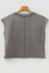 Distressed Mineral Wash Crew Neck Muscle Tee