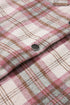 Distressed Plaid Flap Pocket Hooded Raw Hem Shacket