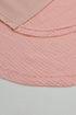 Distressed Raw Edge Mixed Texture Oversized Tunic