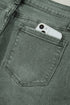 Distressed Raw Edge Wide Leg Denim Jeans