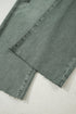 Distressed Raw Edge Wide Leg Denim Jeans