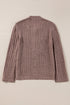 Distressed Ribbed Knit Button Front V Neck Cardigan