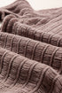 Distressed Ribbed Knit Button Front V Neck Cardigan