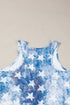 Distressed Star And Stripe Print Sleeveless Swing Tank