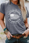 Distressed United States Graphic Print Short Sleeve Shirt
