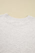 Distressed Varsity Font Graphic Crew Neck Sweatshirt