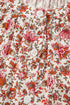 Ditsy Floral Print Split Neck Long Sleeve Blouse