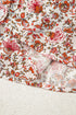 Ditsy Floral Print Split Neck Long Sleeve Blouse