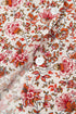 Ditsy Floral Print Split Neck Long Sleeve Blouse