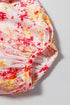 Ditsy Floral Print V Neck Bubble Sleeve Blouse