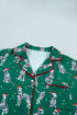 Dog Print Long Sleeve Two Piece Shift Lounge Set