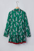 Dog Print Long Sleeve Two Piece Shift Lounge Set