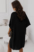 Dolman Half Sleeve Pocketed Long Cardigan