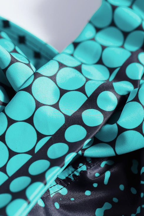 Dot Print Halterneck Tankini Set