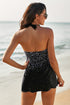 Dot Print Halterneck Tankini Set
