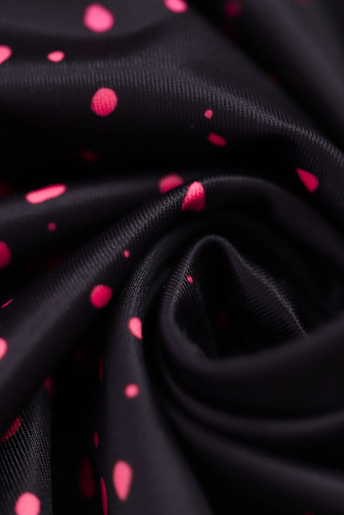 Dot Print Halterneck Tankini Set