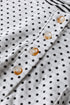Dot Print Striped Patchwork Long Sleeve Henley Shirt