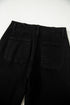 Double Button High Waist Wide Leg Flared Jeans