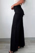 Double Button High Waist Wide Leg Flared Jeans