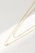 Double Layer Heart Charm With Pearl Necklace