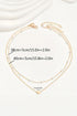 Double Layer Heart Charm With Pearl Necklace